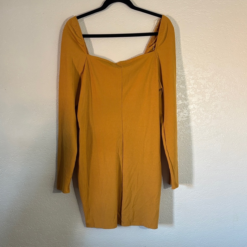 Charlotte Russe Mustard Yellow Mini Dress - Picture 4 of 4